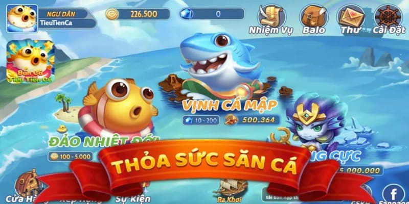 Nhiều phòng chơi phù hợp với các đối tượng trong game 