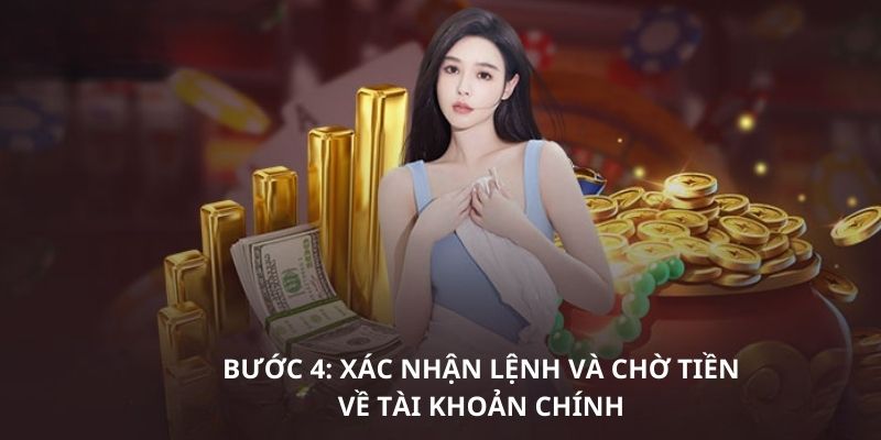 Người dùng xác nhận và theo dõi xem quá trình giao dịch có thành công không